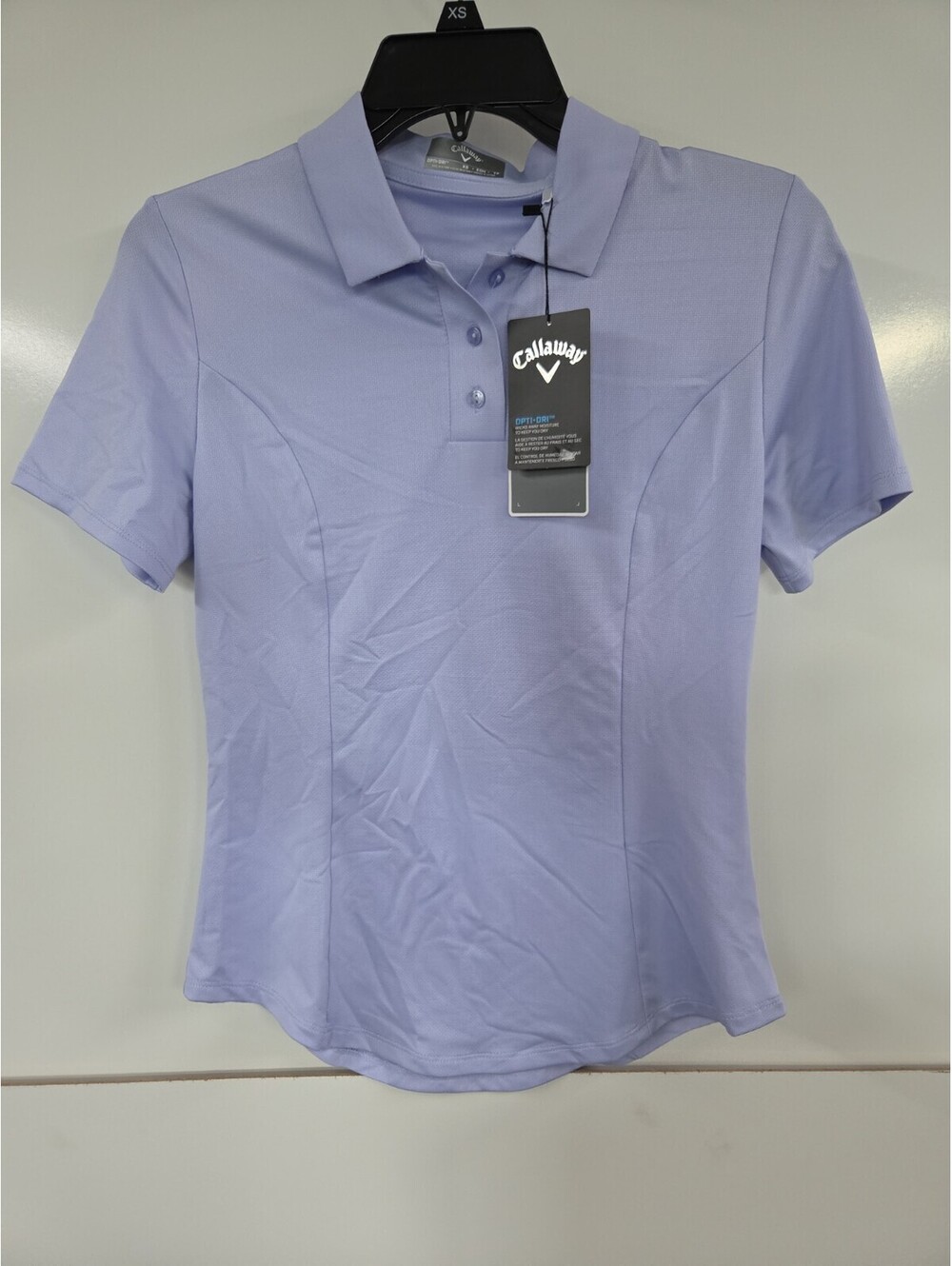 Ladie's Callaway Golf Shirt XSA Opti-dri Stretch Lavender Purple Size XS Women's